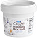 A white plastic tub of Satin Ice Bright White ChocoPan Modeling Chocolate.