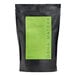 A black resealable pouch of Dona ceremonial matcha powder with a green label on the front.