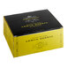 A yellow Harney & Sons box of 50 lemon herbal tea bags.