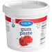 A white tub of Satin Ice red gum paste.