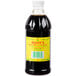 A close up of a yellow labeled bottle of Shank's Premium Pure Vanilla Extract.
