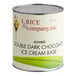 A white #10 can of I. Rice Double Dark Chocolate Hard Serve Ice Cream Base.