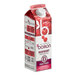 A white and blue carton of Les Vergers Boiron Raspberry 100% Fruit Puree.