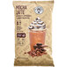 A white bag of The Frozen Bean Mocha Latte blended ice coffee mix.