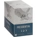 A white box of 24 Ellis Presidential Coffee single serve cups with a picture of an eagle on it.