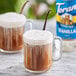 Two glasses of coffee with Torani Sugar-Free Vanilla syrup.