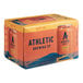 A case of Athletic Brewing Co. Free Wave Non-Alcoholic Hazy IPA beer cans.