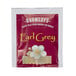 A package of Bromley Earl Grey Tea bags with yellow lettering on a red surface.