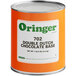 A white #10 can of Oringer Double Dutch Chocolate ice cream base.