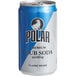 A 4-pack of Polar Club Soda cans with blue and silver labels.