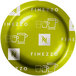 A green and white Nespresso Finezzo logo on a sign.