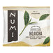 A package of Numi Organic Hojicha Tea Bags with a green leaf on it.