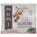 A Numi Organic Golden Chai Tea bag packet.