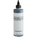 A Chefmaster midnight black airbrush color bottle with a black cap.