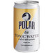 A case of 24 Polar Diet Tonic Water cans with white and yellow labels.