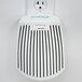 A white Hamilton Beach TrueAir plug-in air purifier with black lines.