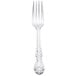 A Oneida Rosewood stainless steel fork with a design on the handle.