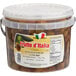 A white pail of Frutto d'Italia Pitted Mediterranean Olive Mix.