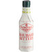 A white Fee Brothers bottle of rhubarb bitters with red text.