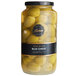 A jar of Belosa blue cheese stuffed green olives.