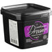 A black container of Satin Ice Purple Passion chocolate-flavored fondant with a purple label.