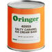 A white #10 can of Oringer Salty Caramel Hard Serve Ice Cream Base. 