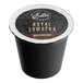 A black container of Ellis Mezzaroma Royal Sumatra Coffee Single Serve Cups with a white label.