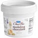 A white plastic tub of Satin Ice ChocoPan ivory modeling chocolate.