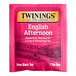 A pink Twinings English Afternoon Tea packet.