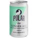 A close up of a Polar Diet Ginger Ale can.