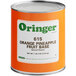 A #10 can of Oringer orange pineapple fruit base.