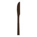A brown polycarbonate knife from Design Specialties.
