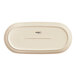 A white rectangular Acopa Keystone porcelain platter.