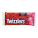 A package of TWIZZLERS King Size Pull n' Peel Cherry Licorice with red and white packaging.