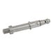 A stainless steel MainStreet Equipment bottom distributor shaft with a screw.
