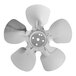 A five-blade metal condenser fan blade for Avantco WVAC-36HC and BVAC-36HC units.