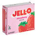 A pink box of JELL-O Strawberry Gelatin.