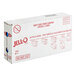 A white box of JELL-O Berry Blue Gelatin Dessert Mix with red text on a counter.