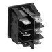 A black rectangular Narvon main switch with metal terminals.
