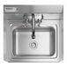 A Regency stainless steel wall-mounted hand sink with a T&S faucet.
