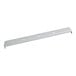 A white metal bar with holes on both ends.