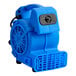 A blue Lavex 3-speed commercial mini air mover with a handle and adjustable settings.