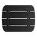 A black rectangular table with four white horizontal stripes.