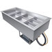 A Hatco drop-in refrigerated cold food well with four slanted compartments.