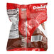 A red and white David's Cookies package of individually wrapped chocolate chip muffins.