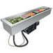 A Hatco drop-in refrigerated cold food well with four food trays inside.