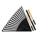 A black True Temper leaf rake with a yellow and black cushioned handle.