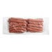 A plastic bag of Sabrett natural casing beef franks.