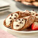 A plate of Seviroli Vertullo cannoli cream filling.