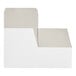 A white Baker's Lane auto-popup cake box with a square open.